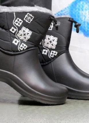 Женские дутики / зима 2024 ботинки сапоги угги резиновые сапоги9 фото