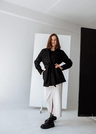 Стильное полупальто пиджак zara