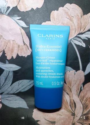 Clarins hydra-essentiel ha2+ ceramides restoring cream-mask маска для обличчя