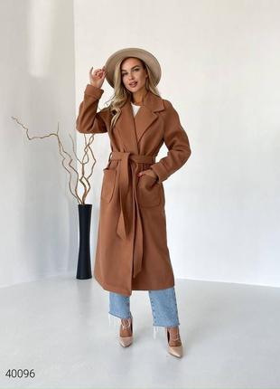 Пальто кашемірове жіноче1 фото