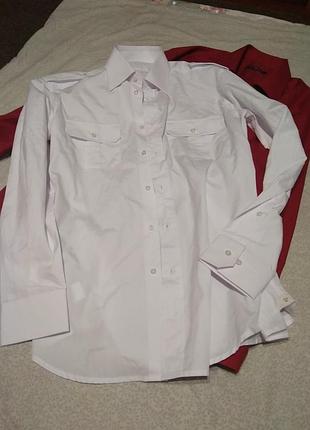 Белая базовая свободного покроя рубашка качество 👍- l xl xxl