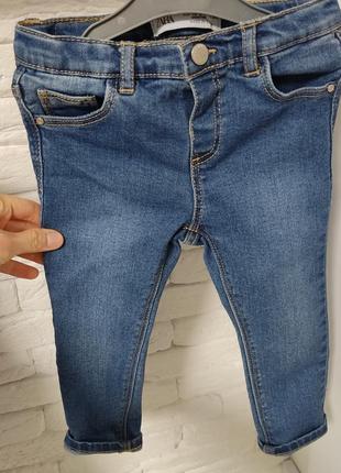 Джинси, джинсовий комбінезон 18-24м 92см3 фото
