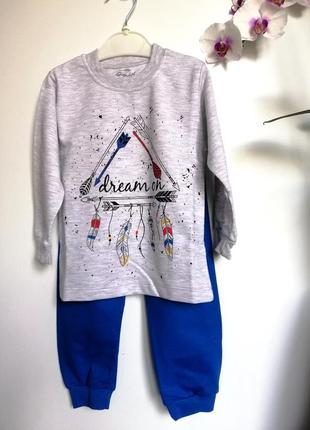 Пижама пижамка детская хлопковая для мальчика от 2 до 6 лет.детская трикотажная пижама компоект для сна одежда для дома турция 92-116 дитяча