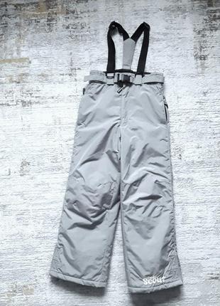 Непромокаемые, тёплые штаны, 8-10лет, до 134см, echt scout1 фото