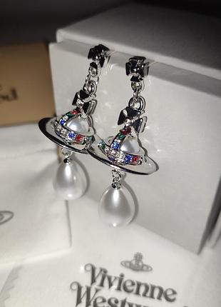 Vivienne westwood pearl drop earrings серьги овьен вествуд шарики гвоздики золотого сереброго цвета