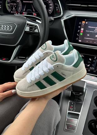 Жіночі кросівки adidas campus prm gray green