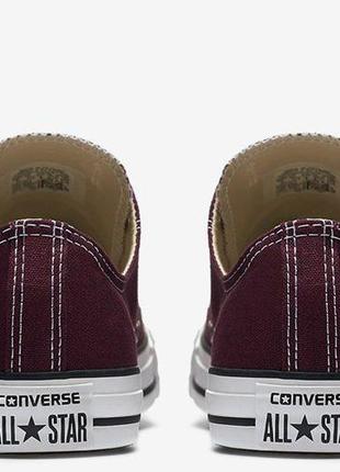 Кеди converse короткі бордові2 фото