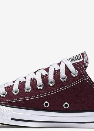 Кеди converse короткі бордові4 фото