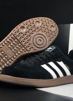 Чоловічі чорні кеди adidas handball spezial blak/кеди для хлопців на весну літо