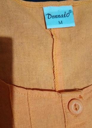 Натуральный сарафан с карманами , из натуральной ткани.*8145 фото