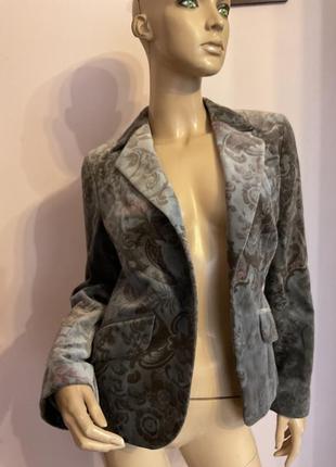 Оксамитовий жакет в квіти/m/ brend next