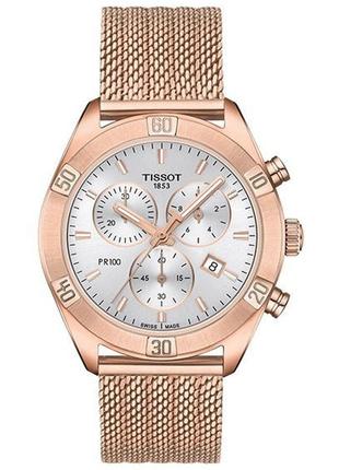 Часы tissot pr 100 sport chic chronograph t101.917.33.031.00