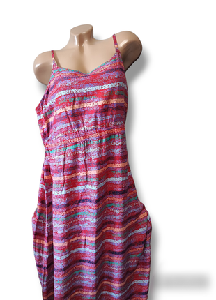 Легенький літній сарафан длвга сукня на бретельках2 фото