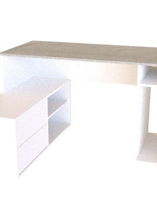 Комп'ютерний стіл ned білий німфея альба/моноліт (в728*г600/1070*ш1300мм)