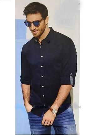 Чоловіча літня, тонка сорочка slim fit