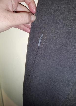 Стрейч,серые брюки с карманами на молниях,большого размера на высокую,brandtex,дания5 фото