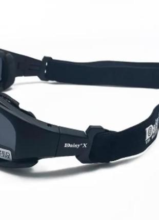 Захисні тактичні сонцезахисні окуляри з поляризацією daisy x7 black 4 комплекти лінз4 фото