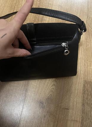 Сумка,замшевая сумка,кожаная сумка,черная сумка,удобная сумка10 фото