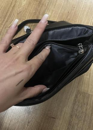 Сумка,замшевая сумка,кожаная сумка,черная сумка,удобная сумка6 фото