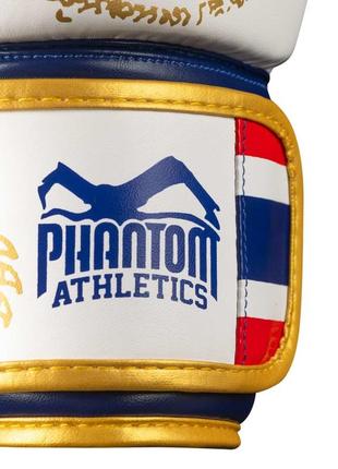 Боксерські рукавиці phantom muay thai gold limited edition 16 унцій (капа в подарунок)6 фото
