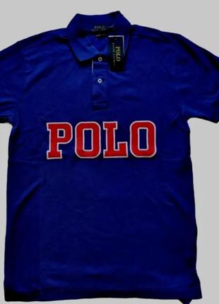 Поло футболка чоловіча polo ralph lauren custom slim fit s1 фото