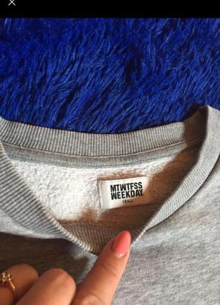 Стильний светр, кофта свитшет пуловер худди спорт тепленький з кольоровим кишенею2 фото