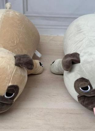 Собака мопс 3 в 1 іграшка подушка плед трансформер