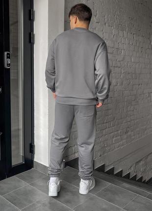 Спортивний костюм staff fin gray oversize5 фото