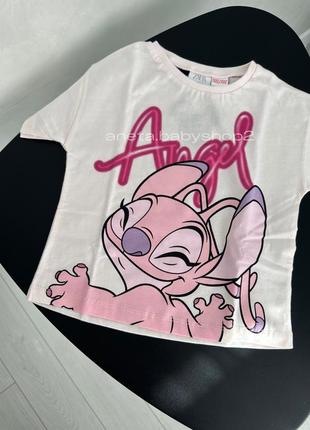 Детская футболка zara disney stich на девочку 92 98