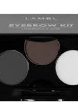 Lamel eyebrow kit shadows&wax палітра для брів