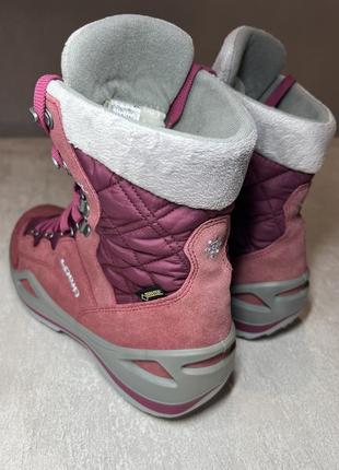 Трекінгові черевики lowa atina gtx gore winter boots pink suede fleece lined womens5 фото