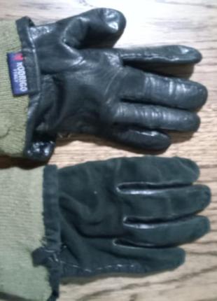 Жіночі рукавиці чорного кольору3 фото