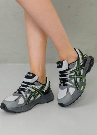 👕жіночі кросівки asics gel - kahana 8 gray light green3 фото