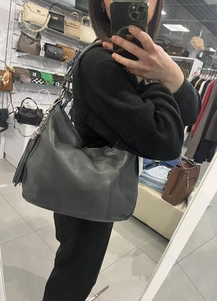 Шкіряна містка сумка. італія 🇮🇹7 фото