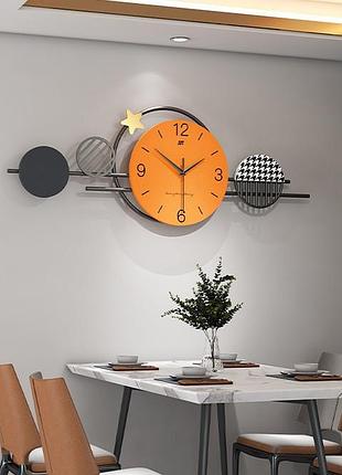 Часы настенные бесшумные, дизайнерские, креативные, red dot, jt22176 / 80x29 см,...