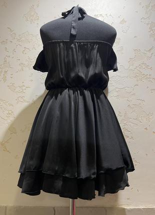 Платье черное, с воланами, шелк армани. новое9 фото