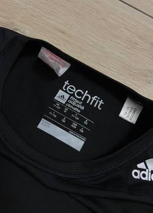 Дитяча спортивна компресійна футболка adidas techfit 11-12 років3 фото