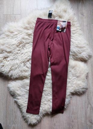 💜💛🩷 круті брюки вишневого кольору з поліуретану та віскози4 фото