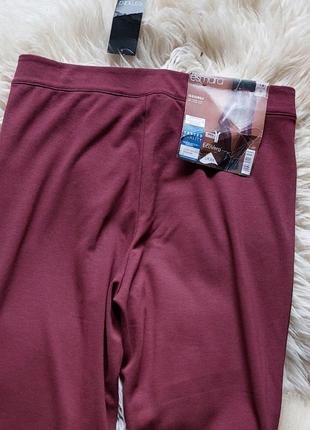 💜💛🩷 круті брюки вишневого кольору з поліуретану та віскози5 фото