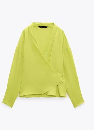 Блуза піджак zara ( на запах ) неймовірно красивий колір і тканина як сатин . нова .