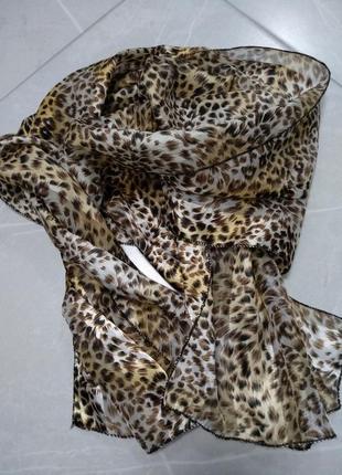 Шарф шарфик леопардовий принт