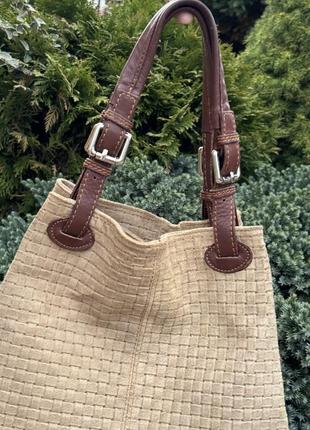 Стильная практичная сумка шоппер женская натуральная кожа2 фото