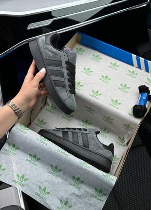 Жіночі кросівки adidas campus prm dark gray black