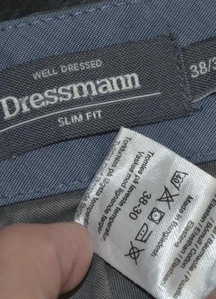 Dressmann стильные, зауженные брюки-чиносы (38\30) slim fit6 фото