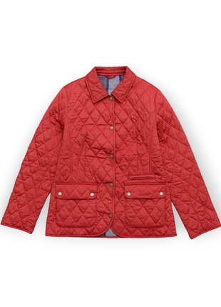 Barbour cynthia matt стьогана куртка червона оригінал us 12 дуже красива модель