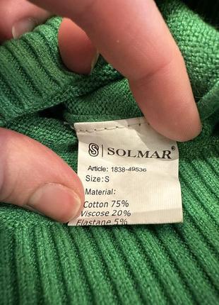 Зелений гольф светр solmar4 фото