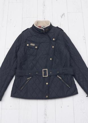 Оригінальна брендова куртка стьобана barbour international matlock motorcycle jacket  uk 14 usa 102 фото