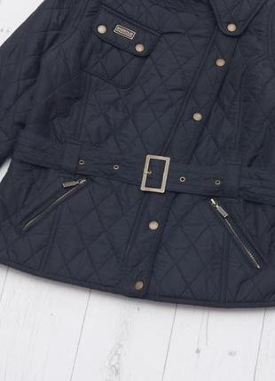 Оригінальна брендова куртка стьобана barbour international matlock motorcycle jacket  uk 14 usa 103 фото