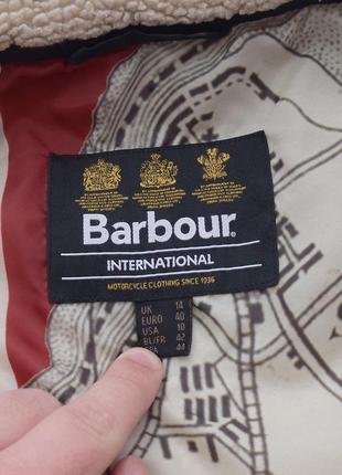 Оригінальна брендова куртка стьобана barbour international matlock motorcycle jacket  uk 14 usa 108 фото