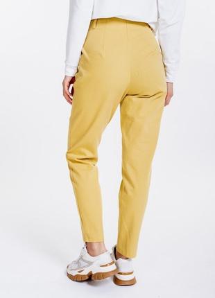 Женские коттоновые брюки с защипами2 фото